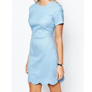 NWT ASOS Fashion Union Scalloped Shift Dress, 4